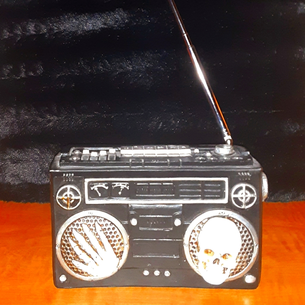 Halloween Themed Ceramic Boombox Decoration